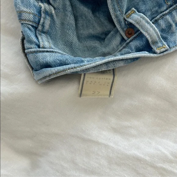 B. Sides Plein Relaxed Straight Jean Jane Wash sz 27 light wash - Picture 7 of 8